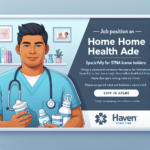 Home Health Aide | For STNA License Holders