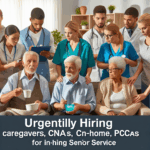 Urgently Hiring Caregivers, CNAs, PCAs for In-Home Care