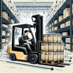Warehouse Forklift Material Handler