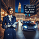 Part Time Overnight- Luxury Hotel Valet Attendant in Downtown Columbus at $20 / hour - Weekly Pay