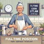 Cook - Full-Time 11am-730pm $17.50 an hour